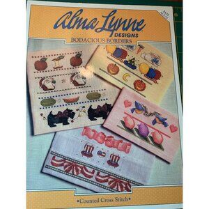 Alma Lynne Designs Counted Cross Stitch Book Bodacious Borders Patterns